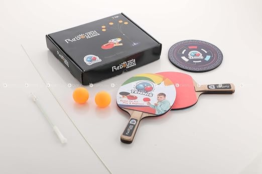 Rine Rebound-Ensemble de jouets d'entraînement de ping-pong pour enfants,  ensemble de train de tennis de table réglable, IkPaddles Trainer pour  l'intérieur - AliExpress